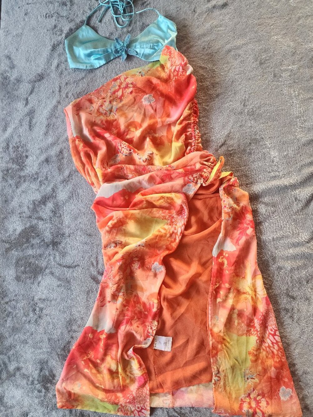 White Fox Boutique Prove Me Wrong Maxi Dress Peachy Heat NWT Size XS